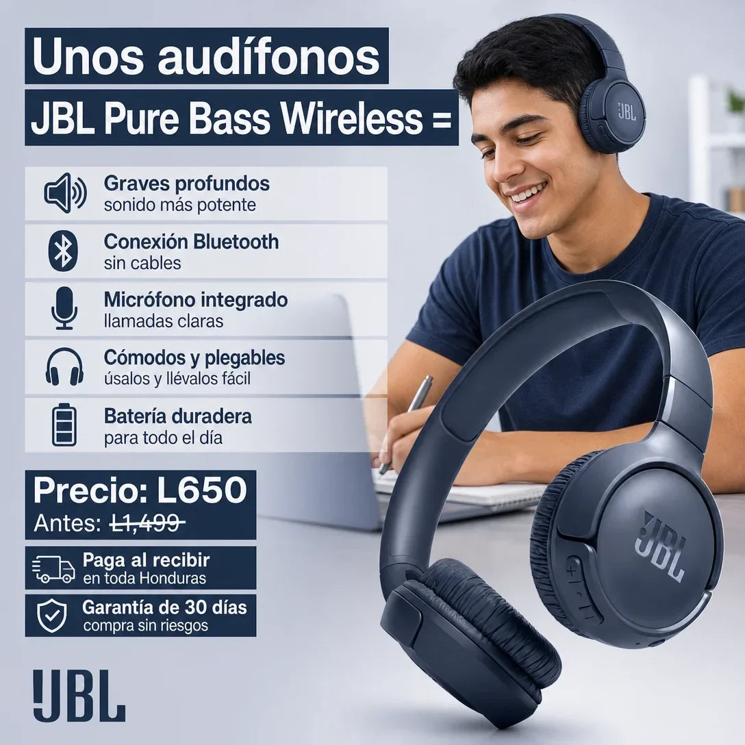 Pure Bass Wireless — Graves Potentes Sin Cables