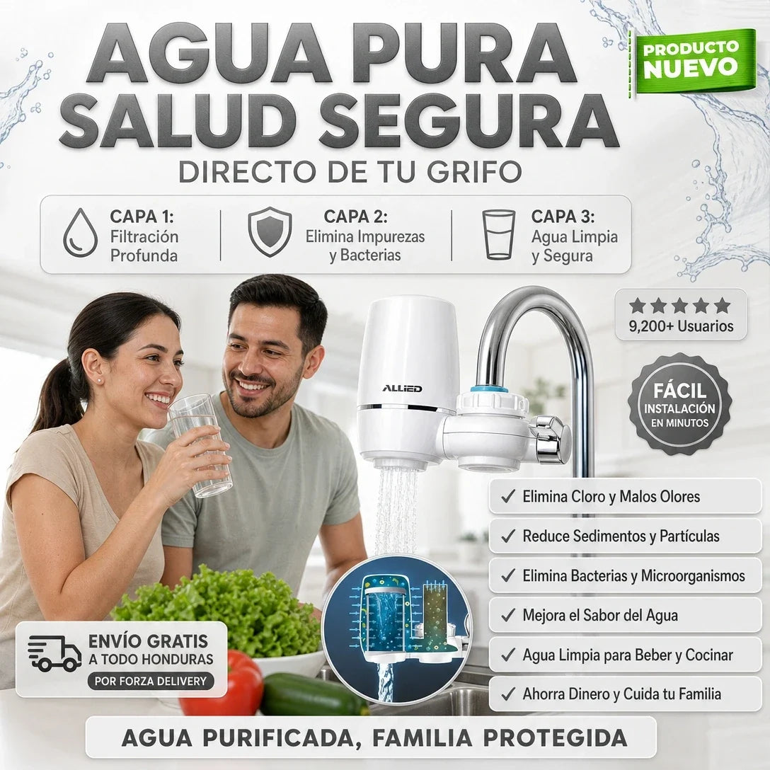 PureFlow Max™ – Filtro Purificador de Agua para Grifo
